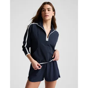Beyond Yoga Stretch Woven Course Contrast Half Zip Pullover Jacket WOMENS XS thumbnail 7