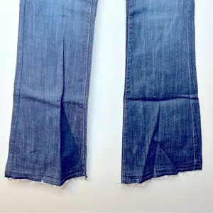 Carmar Flare Jordan Stretch Mid Rise Dark Wash Button Fly‎ Jeans Size 26 NWT thumbnail 7