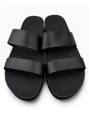 -REEF Cushion Vista Platform Sandal Womens 12 Black Comfort Slide Casual Shoe thumbnail 2