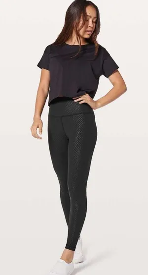Lululemon Align Pant II *25" in Monochromic Black Emboss Nulu W5BE9S thumbnail 1