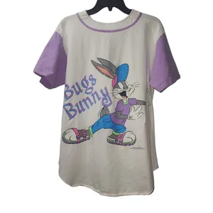 Vintage Bugs‎ Bunny Baseball Jersey Looney Tunes 90s Cartoon Shirt thumbnail 2