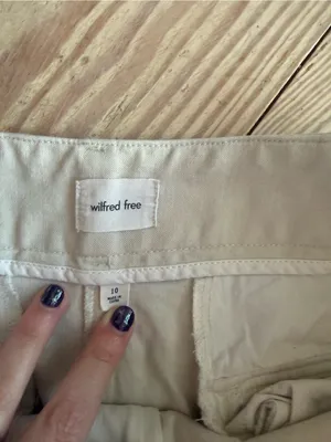 Wilfred Free Beige Cargo Pants Size 10 thumbnail 4