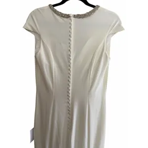 Lulus True Love Story White Embellished Cap Sleeve Mermaid Maxi Dress Size 8‎ thumbnail 4