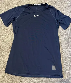 Nike Navy  Pro Shirt thumbnail 1