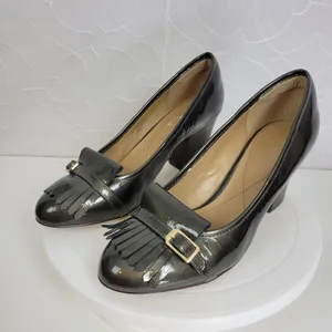 Isola Womens Heels 8 Brown Tassel Front Closed Round Toe Slip-On Shoes Pumps thumbnail 4