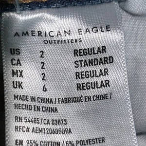 American Eagle Denim Distressed Mom Jeans Size 2 thumbnail 13