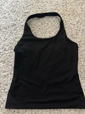 Amazon Trendy Queen Black Halter Top thumbnail 1