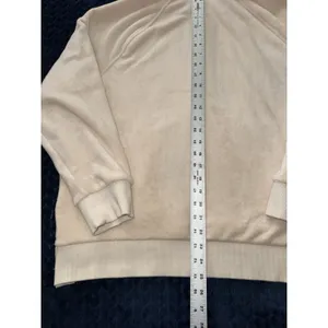 Athleta Women's Recover Cozy Snap Front‎ Sweatshirt Chantilly Cream Sz XL thumbnail 9
