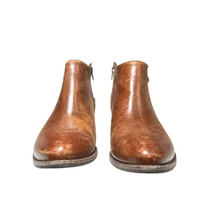 Matisse Kate Womens Brown Leather Buckle Strap Western Heel Ankle Boots Size 8M thumbnail 2