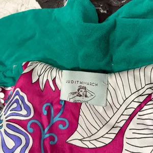 Whimsical vibrant green Judith March coat Measure Like Small Satin lined Boho thumbnail 9