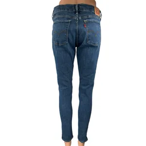 Levi's 710 Super Skinny Women's Blue Distressed Mid Rise Denim Jeans Size 31 thumbnail 3