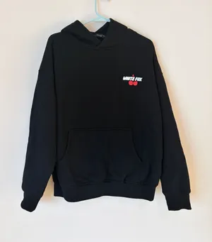 White Fox Sports Club cherry logo black hoodie sweatshirt thumbnail 1