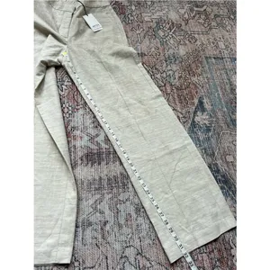 Aritzia The Limitless Pant Linen NWT Natural Ecru Wide Leg Size 6 thumbnail 12