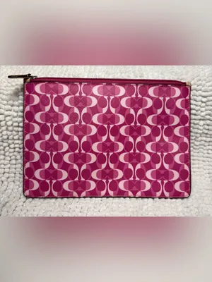 Coach Peyton Dream C Bordeaux Pink Tech iPad Tablet Case Clutch F67516 thumbnail 2