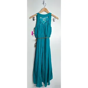 I.N San Francisco Dress Junior Size 16 Green High Low Sleeveless NWT‎ thumbnail 2