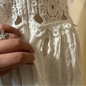 NWOT Lulus This is Love White Lace Maxi Dress size Large thumbnail 11