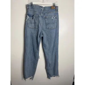 American Eagle Stretch Highest Rise Ripped Baggy Straight 10R‎ Streetwear thumbnail 2