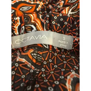 Paisley Maxi Dress Sleeveless Tie Neck Orange S boho whimsi resort festival y2k thumbnail 7