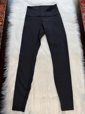 Lululemon Black Wunder Under High Rise Full On Luon 28” Inch Tights thumbnail 3
