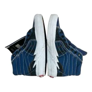 Vans Sk8-Hi Bolt Racing Blue White Lightning Bolt Women Sneakers Size 5 Men 3.5 thumbnail 4