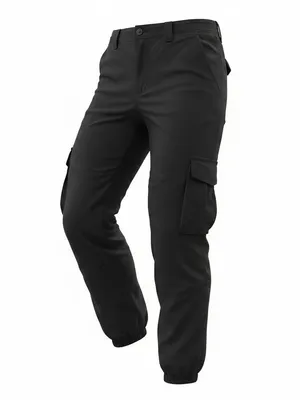 Lululemon Dance Studio Relaxed Fit Mid Rise Cargo Pants Black Womens Size: L thumbnail 4