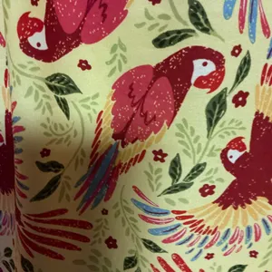 Rachel Roy Boho Parrot Print Flutter Sleeve Blouse Small Colorful Bohemian Top thumbnail 5