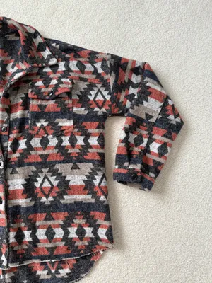 Dress Up Aztec Shacket Boutique thumbnail 3