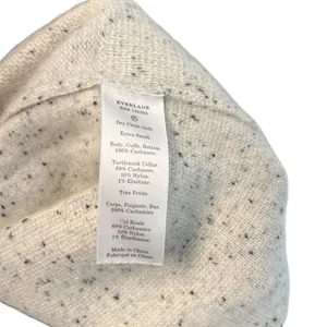 Everlane The Cashmere Square Turtleneck Sweater Speckled‎ Gray Size XS thumbnail 9