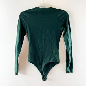 Abercrombie & Fitch Long Sleeve Bodysuit Dark Green XS thumbnail 4