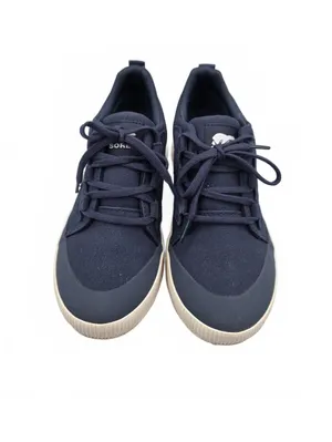 Sorel Womens Out N About Canvas Waterproof sneakers Size 8 Blue Walk Hike Camp thumbnail 2