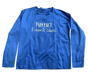 Fun Fact I Don't Care T-Shirt/Sweatshirt in Blue, Size M​​​​​​​ thumbnail 1