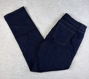 Women's NEW Loft Size 10/30 Petite Straight Leg Dark Wash Jeans thumbnail 1