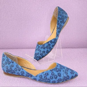 Tommy Hilfiger Naria 3 Floral Denim D'Orsay Ballet Flats Blue 6‎ thumbnail 1