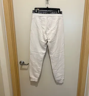White Calvin Klein joggers thumbnail 4