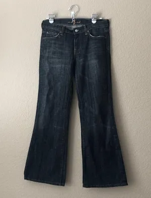 7 for all mankind dojo flare leg jeans thumbnail 1