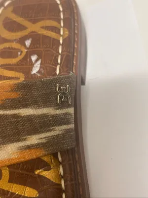 NWOB Sam Edelman Haydee Slides Boho Beige Orange 6.5 thumbnail 4