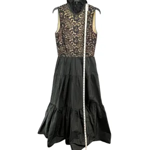 Vintage Lillie Rubin Evening Gown XS-S Black Lace Taffeta‎ Romantic Victorian thumbnail 16