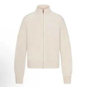 SKIMS Boyfriend Fleece Track Jacket Buff Size S NWT thumbnail 11