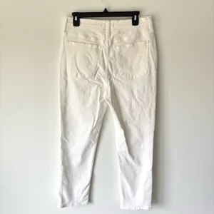 Madewell White The Perfect Vintage Jean Straight Leg High Waist Travel Beach thumbnail 7