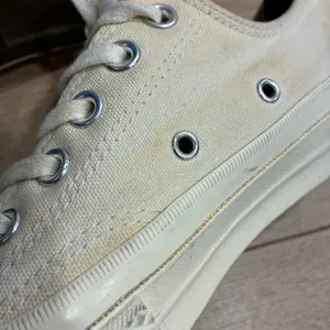 Converse x Comme Des Garcons PLAY Cream Low Top Sneakers Size 5 Men’s/Women’s 7 thumbnail 4