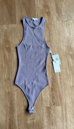 Rib Sleeveless Bodysuit thumbnail 7