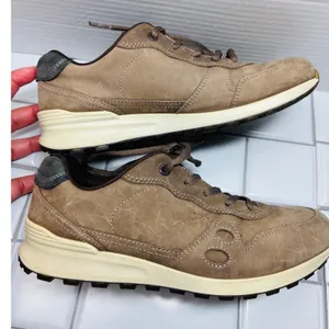 ECCO Sneakers Womens 39 Brown Good Nubuck Leather Lace Up Walking Shoes thumbnail 7