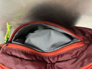 L. L. Bean Stowaway Hip/Waist Fanny Pack Bag Maroon/Orange VGUC thumbnail 4