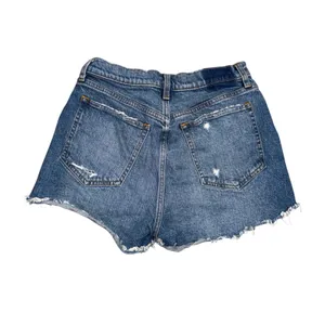 Abercrombie &‎ Fitch Mom Shorts Womens 29/8 Blue Excellent Curve Love Distressed thumbnail 3