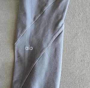 Alo yoga washed alosoft high waist grey wash sunray legging XS thumbnail 4