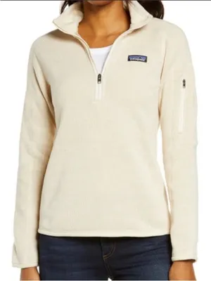 Patagonia Women's Size Medium Better Sweater Quarter Zip Sandstone thumbnail 2