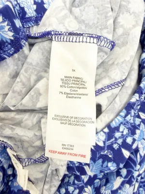 BedHead 3/4 Sleeve Classic PJ Set Bloomscape Blue Bird Floral Cropped Pajama Set thumbnail 16