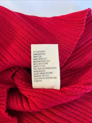 I.N. San Francisco Red Off-the-Shoulder Ribbed Knit Sweater thumbnail 7