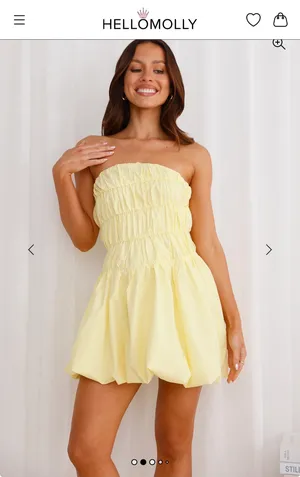 Hello Molly Bubble yellow dress thumbnail 2