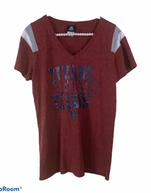 NFL Team apparel v‎ neck XL Maroon texans thumbnail 1